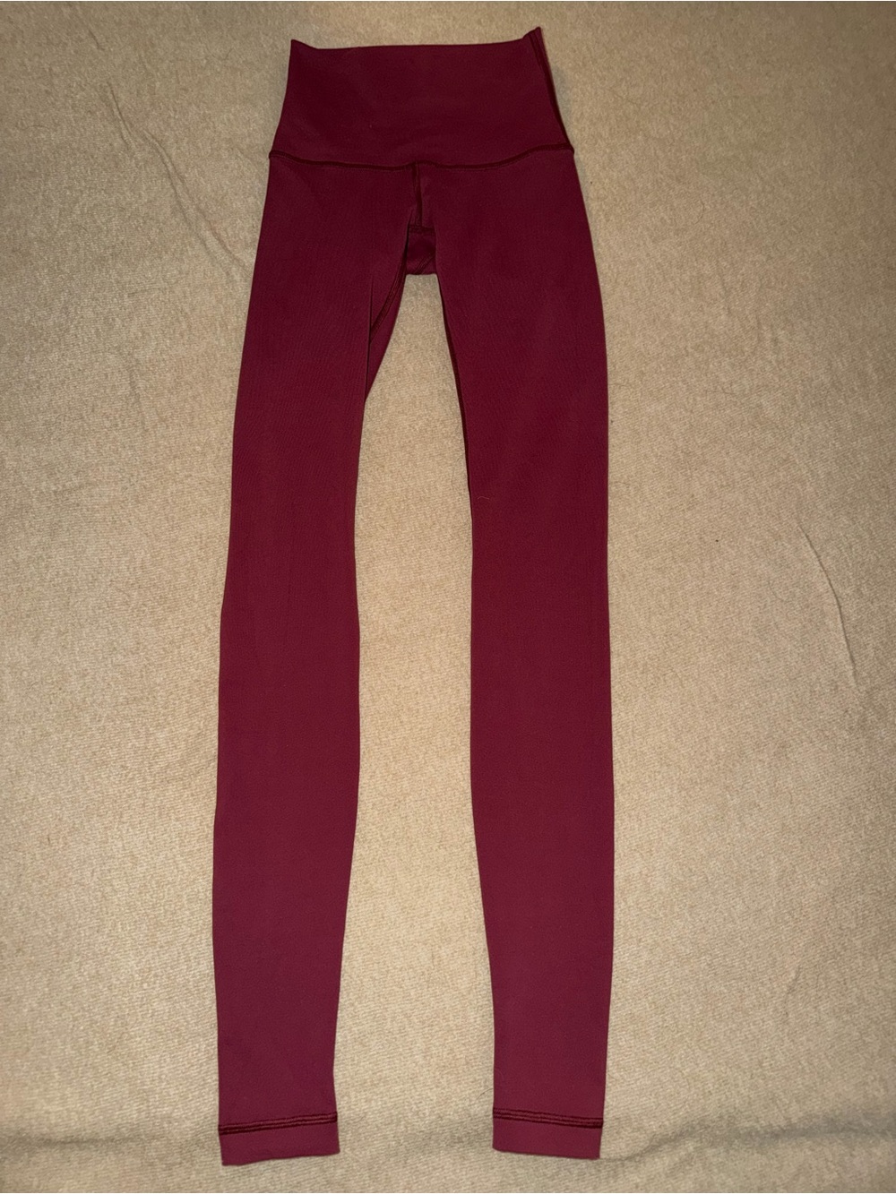 Lululemon Size Small High Waisted Burgundy Leggings